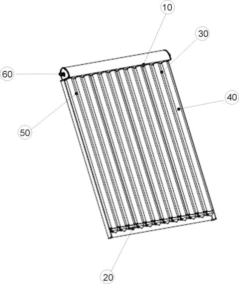 Wolf Vakuum-Röhrenkollektor CRK-12 12 Röhren inkl. Sammler 2484854