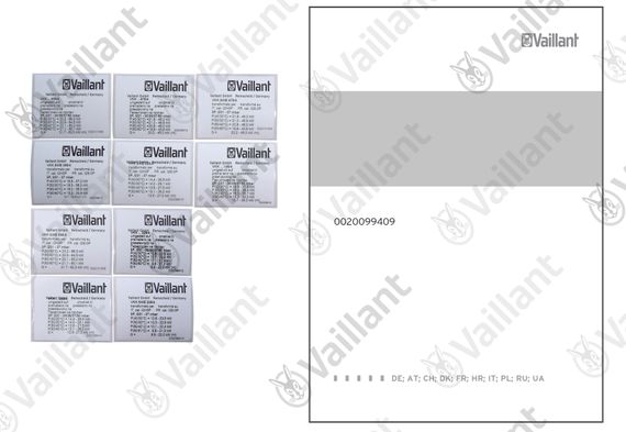 Vaillant Flüssiggas-Umstellsatz von Erdgas E/LL auf Flüssiggas P, 0020099409 0020099409