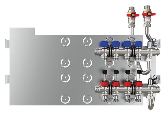 Vaillant Fußbodenverteiler für 4 Kreise für Wohnungsstationen N, H, D 8000014425