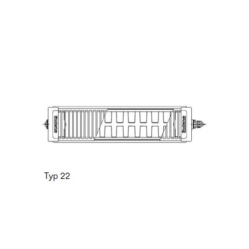 Buderus Logatrend Flachheizkörper VC Plan Typ 22 H=400 L=600