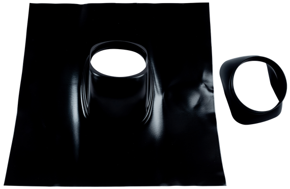 Wolf Dachplatte DN125 Schrägdach 25-45Gr Großformat 500x500mm schwarz 1720206