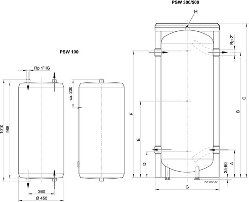 Brötje Brötje Pufferspeicher PSW 300 B f.Wärmepumpe 7681404