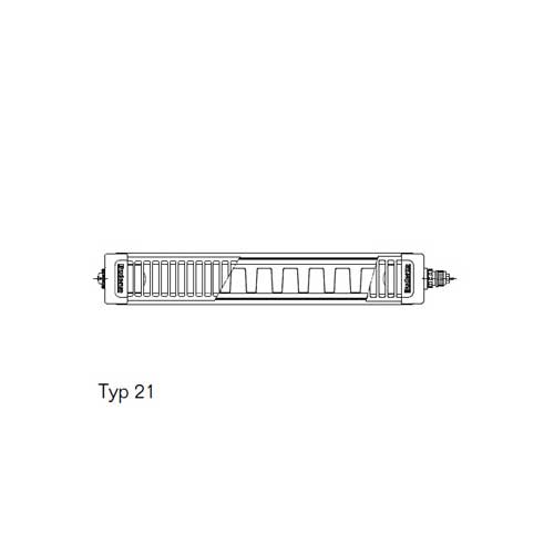 Buderus Logatrend Flachheizkörper VC Plan Typ 21 H=400 L=1400