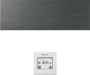 Buderus Logatrend IFR186 KB RC Infrarotheizung mit Regler Kabel, 400W, Keramik Basalt 7739624427