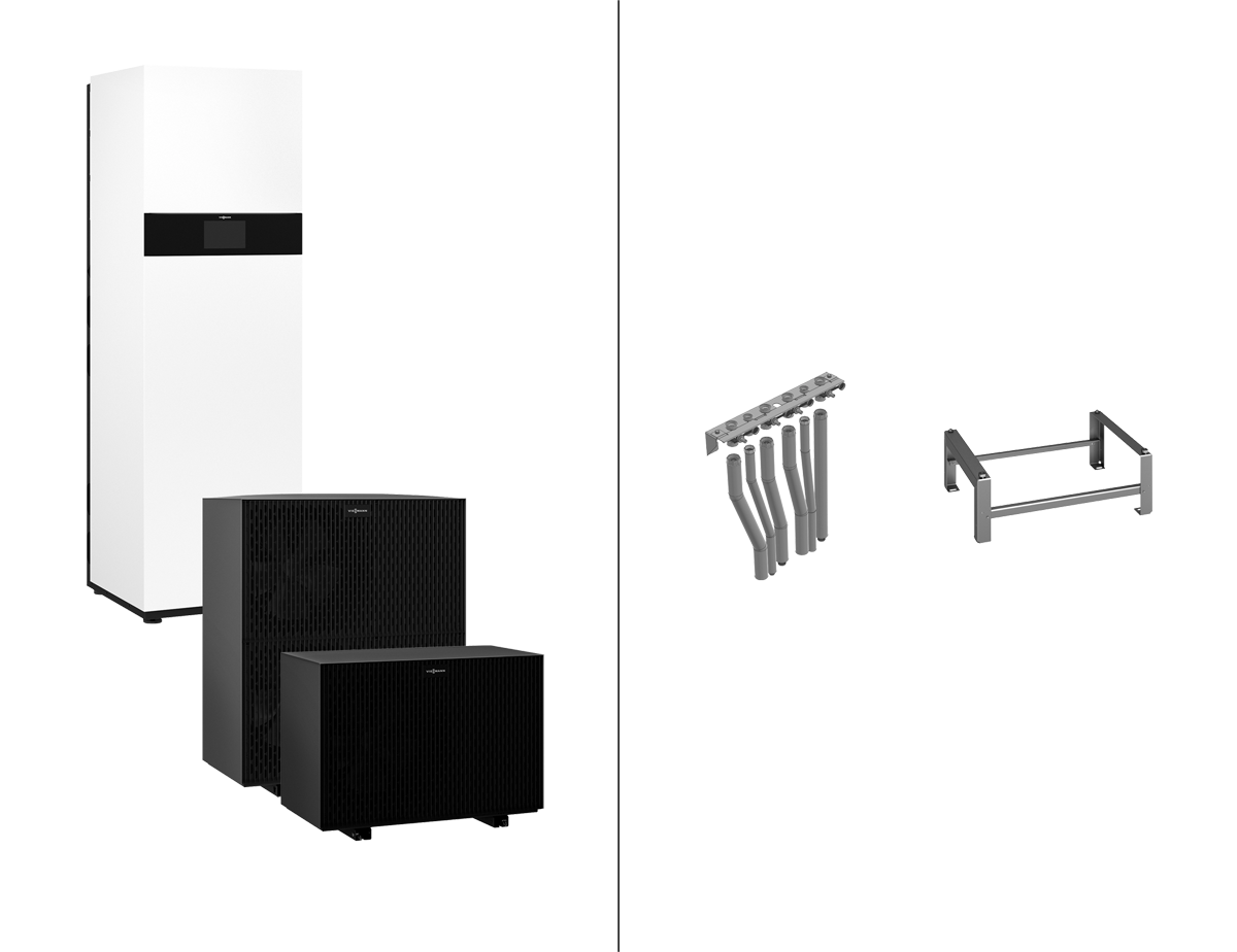 Viessmann Vitocal 250-A A10 Kompaktwärmepumpe Paket, 230V, Antifreeze, Montagehilfe, Anschluss rechts Z033127