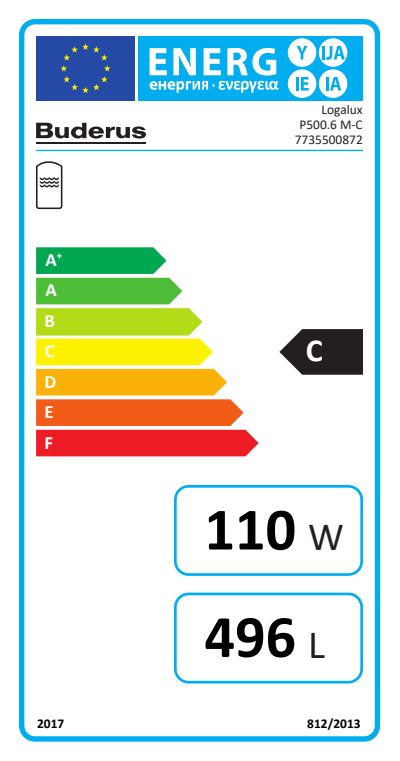 Buderus Logalux P500.6 M-C, 500 Liter Pufferspeicher 7735500872