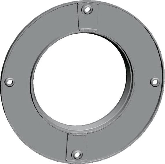 Wolf Rosette DN 100 weiß 2-tlg aus PP 2651736