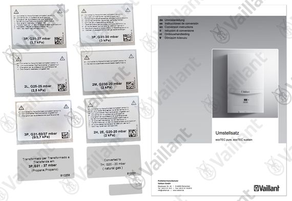 Vaillant VAILLANT Umstellsatz, auf P-/M-/H-Gas VC 146/7-2 als Ersatzteil 0020241657