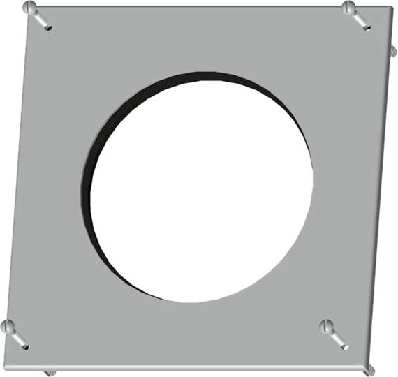 Wolf Rosette DN125 eckig weiß aus PP 2651491