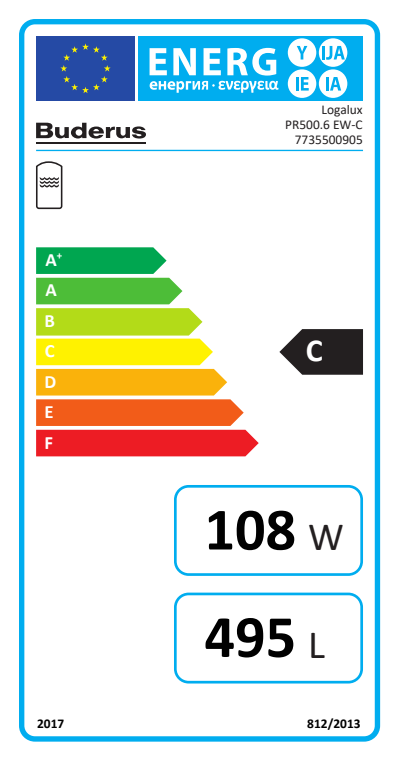 Buderus Logalux PR500.6 EW-C, 500 Liter Pufferspeicher 7735500905