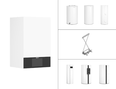 Viessmann Paket Vitodens 300-W B3HH 19 kW, 7"-Zoll ; Vitocell 100-V CVAB 300L Z029629