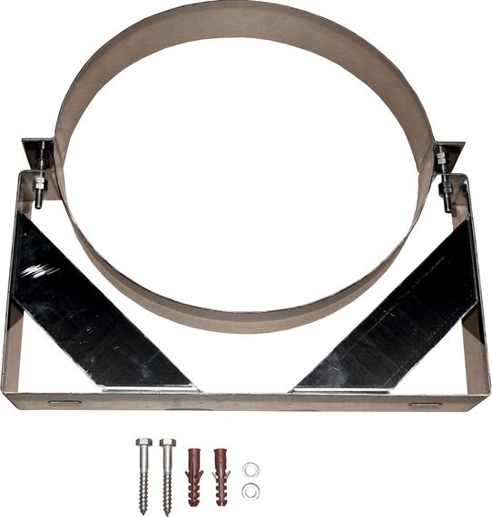Wolf Wandhalterung DN350 aus Edelstahl, verstellbar, für Abgassysteme mit DN350