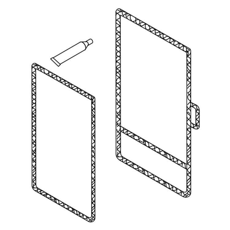Buderus Blueline 9 Dichtschnur-Satz für Tür 63034052