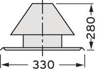 Vaillant Schachtabdeckung Edelstahl Ø 80 0020021007