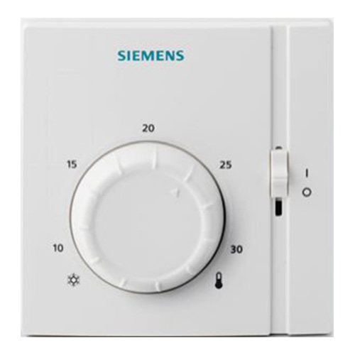Buderus Raumthermostat RAA, mit Ein-/Aus-Schalter 7738307479, Temperatursteuerung für Wohn- und Bürobereiche, 0-10V Analog Input