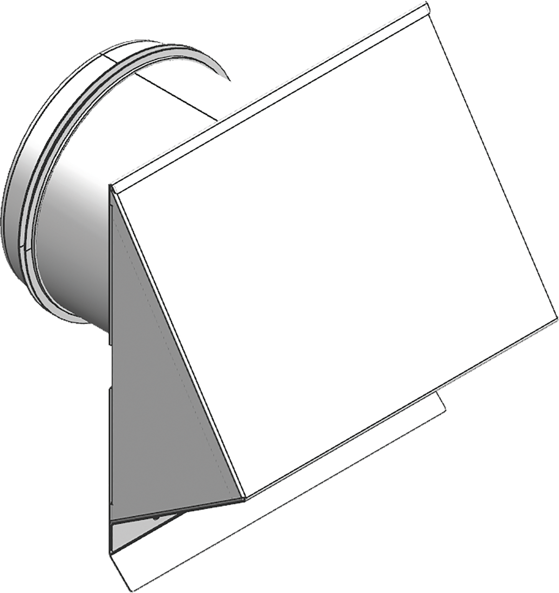 Viessmann Außenwandblende DN 180 ZK03027
