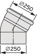 Vaillant Bogen 30° Ø 250 PP 0020106565