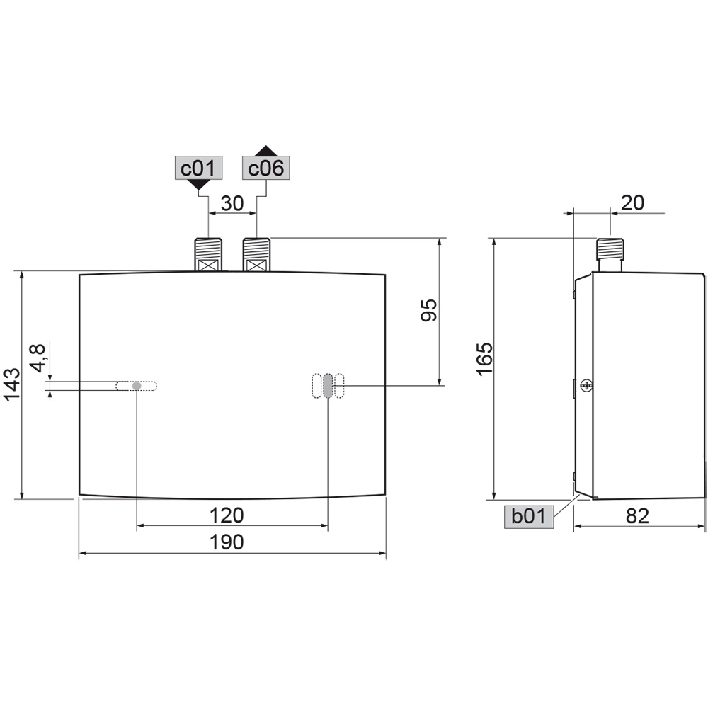Stiebel Eltron Mini-Durchlauferhitzer DHM 3 220813
