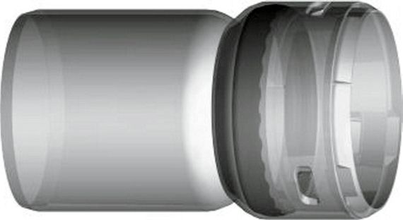 Wolf Steckseite DN60, Halterung für flexibles Rohr am Stützbogen 2651794, Abgasanlagen, flexible Rohre, Wolf GmbH