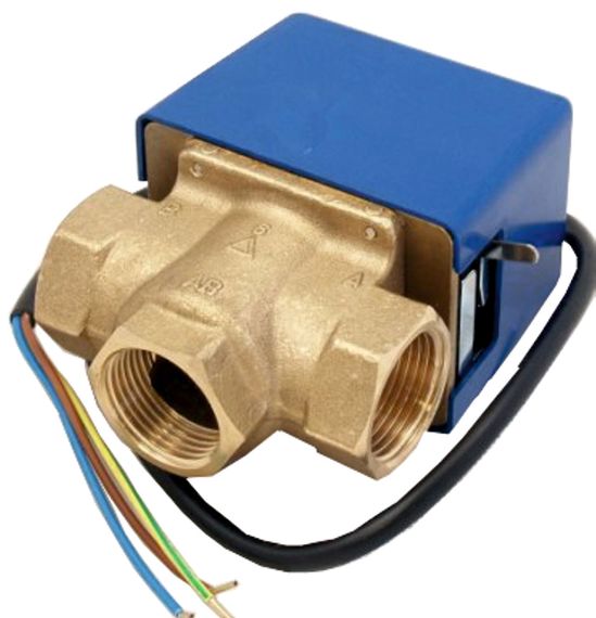 Wolf Zonenventil 3-Wege-Umschaltventil Solar 2483800, 230V, DN25 1" Anschlüsse, WOLF GmbH
