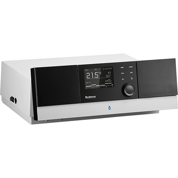 Buderus Regelgerät MC110 RC310 BRM10 blau Set V8 Umrüstset mit 7-pol.Brennerstecker 7736601580