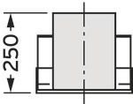 Vaillant Mündungsabschluss mit Klemmschellen Ø 300/200 Edelstahl/PP 0020095584