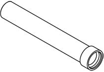 Viessmann Rohr mit Verbindungsmuffe DN 180, EPP, 1 m 7501766