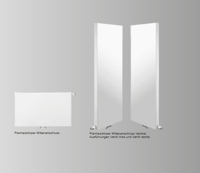 Viessmann Planheizkörper Mittelanschluss Typ 33 500x1200x155 mm (H x B x T) 7734914