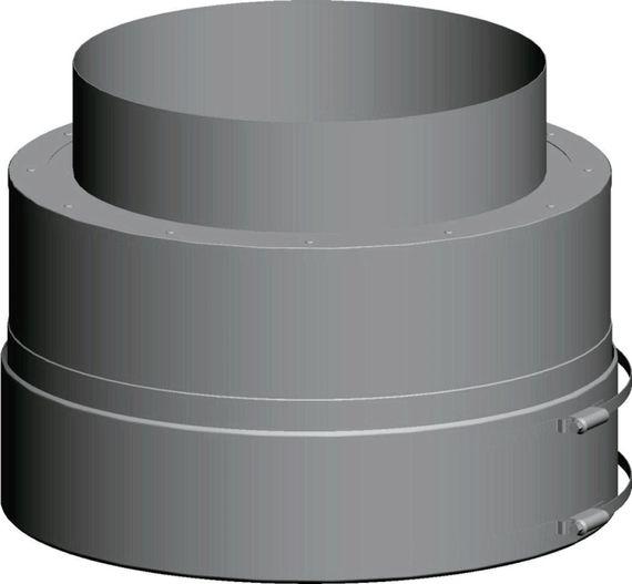 Wolf Mündungsabschluss DN315/400 aus Edelstahl/Polypropylen für Abgasanlagen
