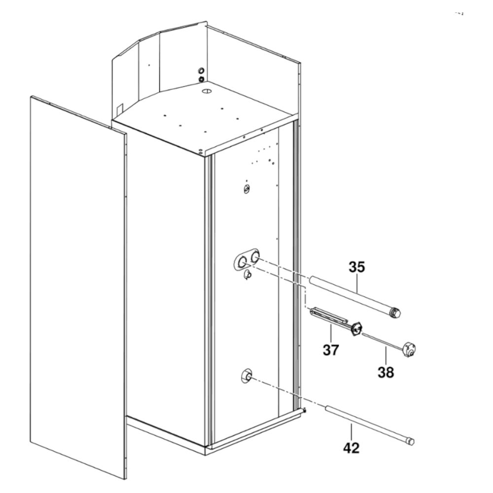 87183105250_01 Buderus Heizelement 2 KW für Logatherm WPT 270 (M) 87183105250