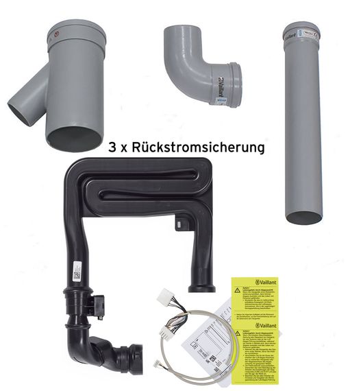 Vaillant Erweiterungs-Set 3er-Kaskade DN130 PP, 8000014581 - Zubehörpaket für Vaillant ecoTEC plus Brennwertgeräte