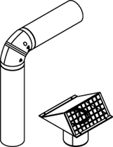 Viessmann Außen- oder Fortluftdurchführung in Kompaktbauweise, ZK01841 ZK01841