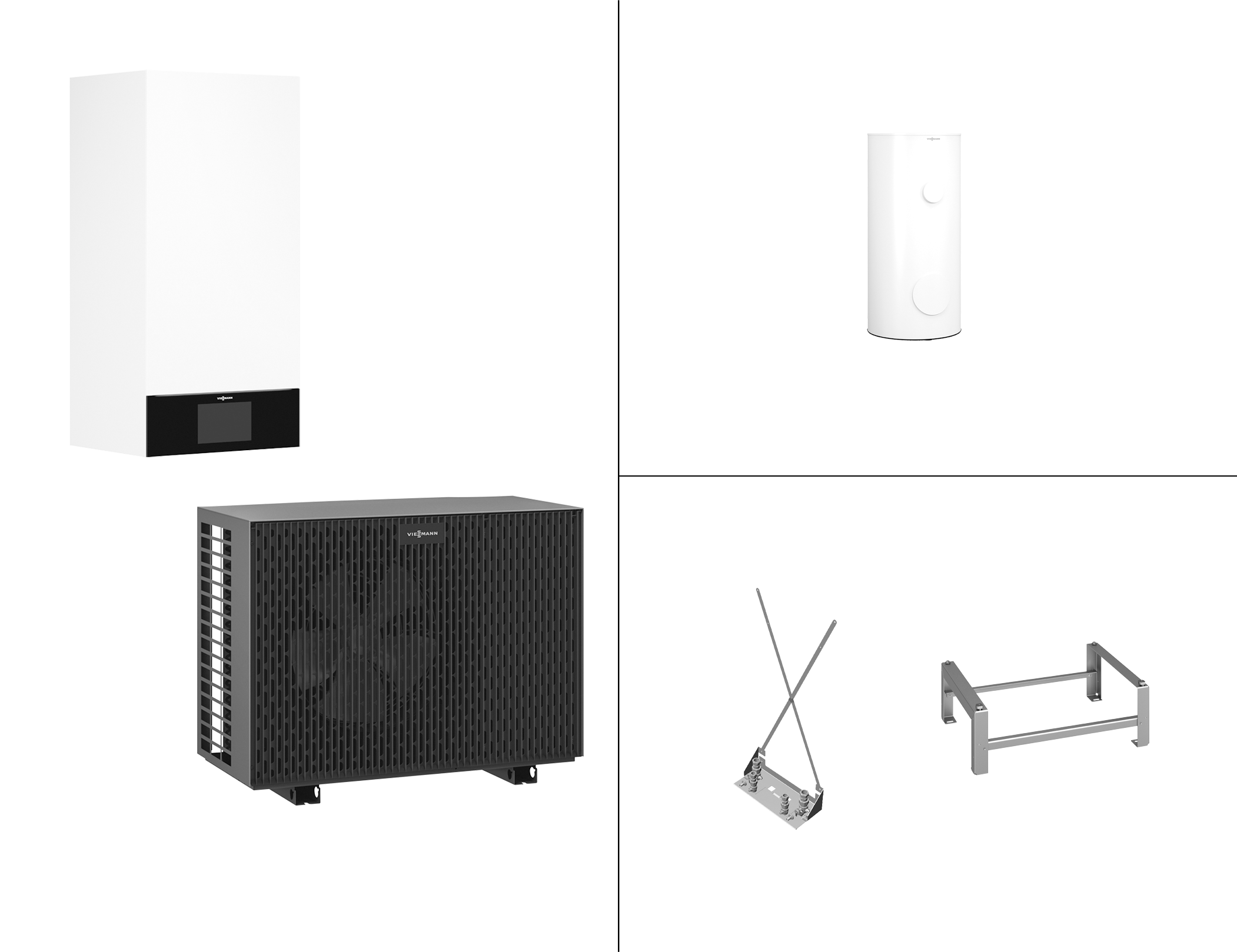 Viessmann Vitocal 200-S Wärmepumpe, 6,8 kW, Vitocell 100-V CVWC 250L Z026748 Z026748