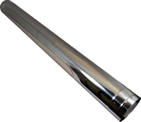 Wolf Luft-/Abgasrohr DN110/160 L: 500mm aus Edelstahl/PP, für Fassadensysteme 2651563