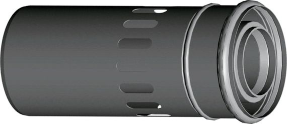 Wolf Luft-/Abgasrohr konzentrisch DN60/100, Länge 250mm, weiß, raumluftabhängig 2651732