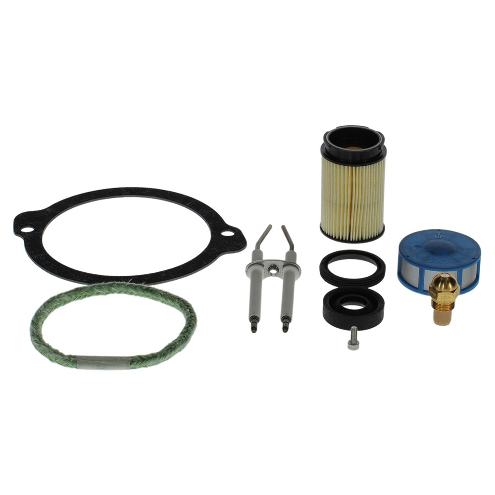 Buderus Service-Set für Öl-Brennwertkessel Logano plus KB195i(T)-19, Wartungsset mit Dichtungen, Filtereinsatz und Zündelektrode
