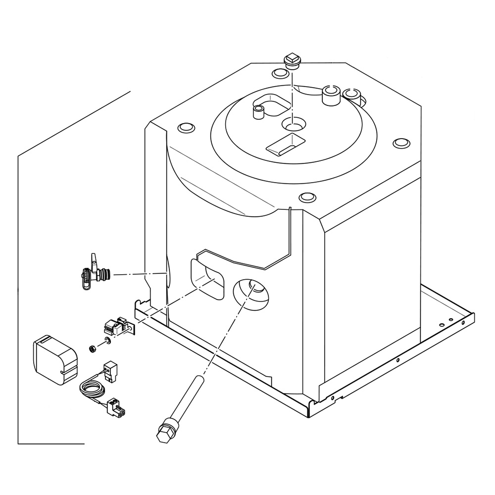 Buderus Speicher 83 Liter für Logamax plus GB152T 83S 24 kW 87182200080