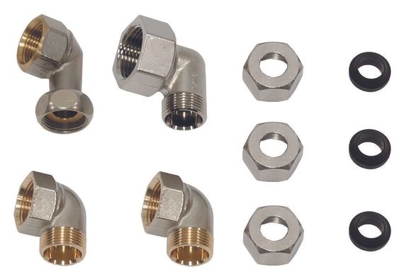 Vaillant Anschluss-Set-Fittinge bei bauseitiger Verrohrung, Artikelnummer 305967, für uniSTOR VIH R 120-200 und VIH CQ 120/150, 15 mm Kupferrohr,
