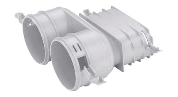 Vaillant Übergangsstück VAZ-B75-F52, Luftschlauch rund Ø75/62 auf flach 52x132mm 0010024151