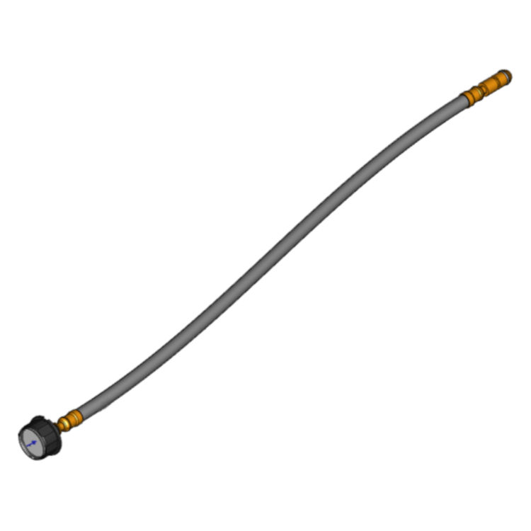 Viessmann Manometer 0-9bar mit flexiblem Schlauch 7835113