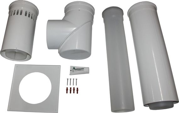 Wolf Anschluss-Set B33 DN60/100 Abgasleitung im Schacht, raumluftabhängig 2651992