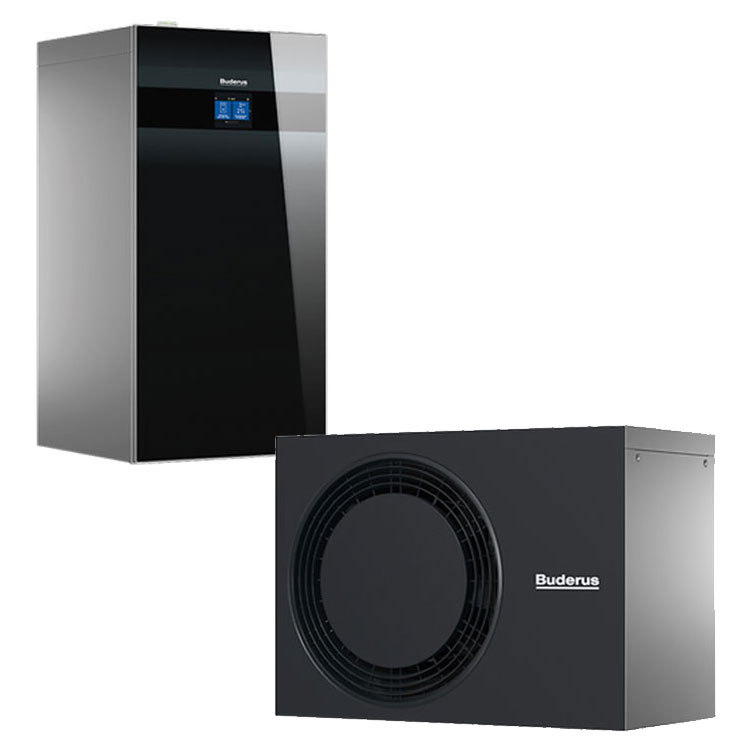 Buderus Luft-Wasser-Wärmepumpe Logaplus M WLW186i-5 AR TP70, schwarz