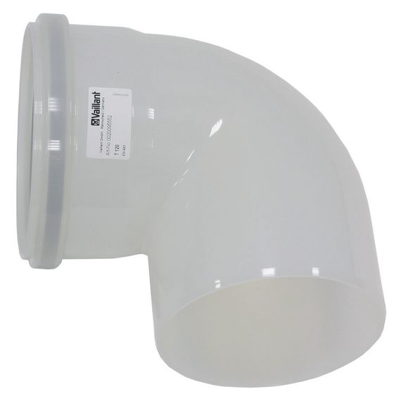 Vaillant Bogen 87° Ø 160 PP 0020095552, Polypropylen-Rohrbogen, korrosionsbeständig, 160 mm Nenndurchmesser, Vaillant-Markenqualität