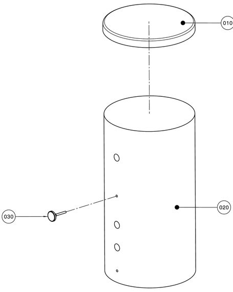 Wolf Puffer, Pufferspeicher SPU-1 für Wärmepumpen, 200 Liter 2483884