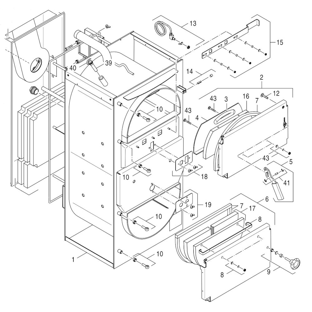 Buderus Logano S161 24 kW Kesselblock 87381200580