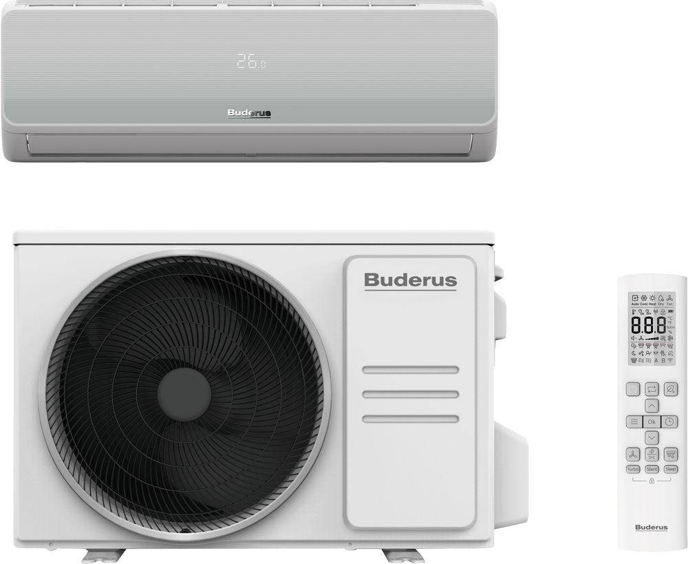Buderus Logacool AC166i.3-Set 7.0, Single-Split-Klimagerät, Außen- und Inneneinheit, 7,0 kW 7733703792