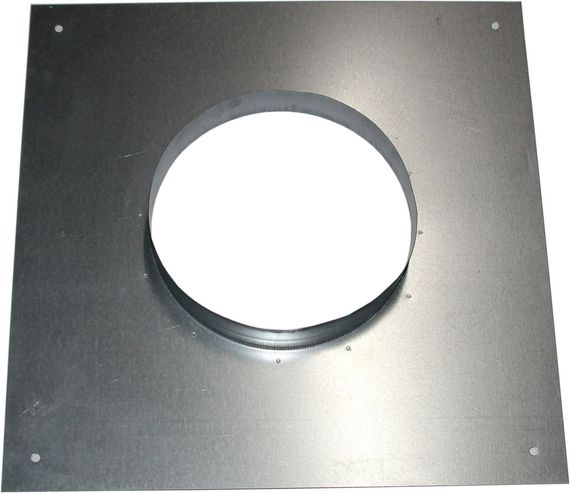 Wolf Kanalanschlussplatte Ø 200 mm für DV-2-225, Stahlblech, verzinkt 2138655