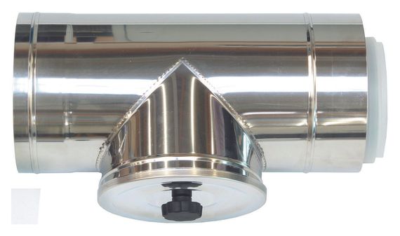 Vaillant Revisionsstück für Fassadenverlegung Ø 110/160 PP/Edelstahl 0020106407
