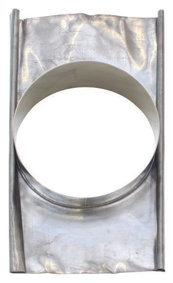 Vaillant Dachpfanne Ø 250/350 (15-25°), Edelstahl 0020108012, für Fassaden und Dachneigungen von 15-25°, korrosionsbeständig