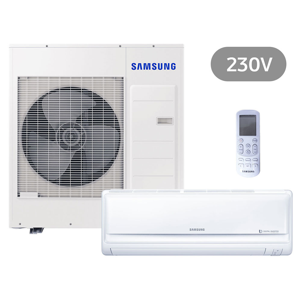 Wandgerät Samsung BAC Split REGULAR Set Kühlen 9.5 kW | Heizen 10.8 kW AC100RNTDKG/EU.1.1 - 230 V - 1 Phase - R32 - ECO-NASA S-Inverter - IR MR-EH00 -